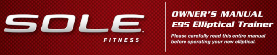 sole fitness e95 owners manual